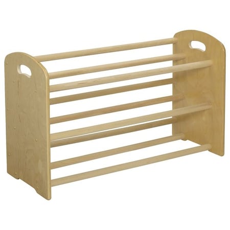 Childcraft  Furnishings 12 Tray Dowel Cubby Rack, 35-3/4 X 14-1/2 X 21-3/4 Inches